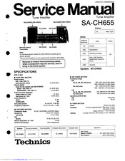 Technics SA-CH655 Service Manual