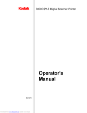 Kodak 3000DSV-E Operator's Manual
