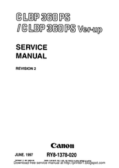 Canon CLBP360PS Ver-up Service Manual
