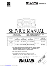 Aiwa NSX-SZ30Hs Service Manual