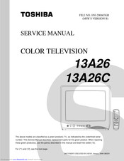 Toshiba 13A26 Service Manual