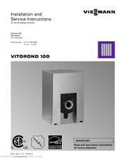 Viessmann Vitorond 100 VR1-63 Installation And Service Instructions Manual