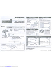 Panasonic CQ-RX450W Installation Instructions