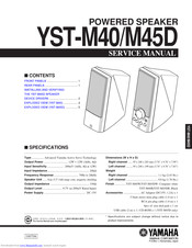 Yamaha YST-M40 Service Manual
