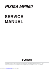 Canon PIXMA MP950 Service Manual