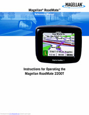 Magellan RoadMate 2200T - Automotive GPS Receiver Reference Manual