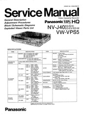 Panasonic NV-J40B Service Manual