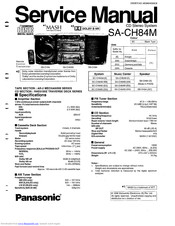 Panasonic SA-CH84M Service Manual