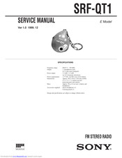 Sony SRF-QT1 Service Manual