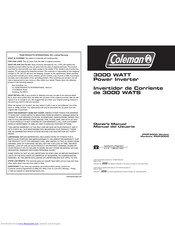 Coleman PMP3000 Series Owner's Manual