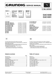 Grundig CUC 6331 Service Manual