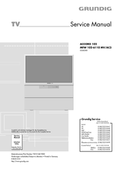 Grundig Accoro 102 Service Manual