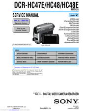 Sony Handycam DCR-HC48E Service Manual