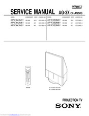 Sony KP-FX43M61 Service Manual