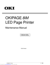 Oki OKIPAGE 8iM Maintenance Manual