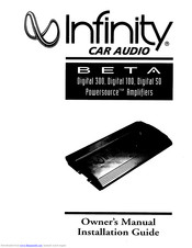 Infinity Beta Powersource Digital 50 Owner's Manual And Installation Manual