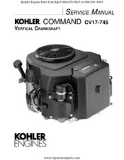 Kohler COMMAND CV17-745 Service Manual