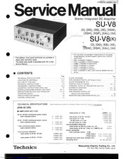 Technics SU-V8(K) Service Manual
