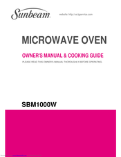 Sunbeam SBM1000W Owner's Manual & Cooking Manual