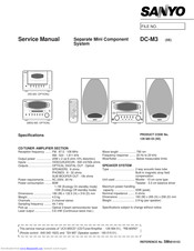 Sanyo RD-M3 Service Manual
