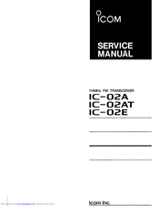 Icom IC-02E Service Manual