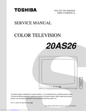 Toshiba 20AS26 Service Manual