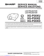 Sharp XG-P20XE Service Manual