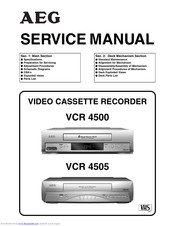 AEG VCR 4500 Service Manual