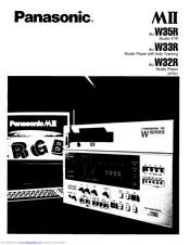 Panasonic MII AU-W35R Manual