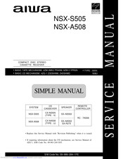 Aiwa NSX-A508 Service Manual