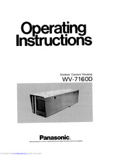 Panasonic WV-716OD Operating Instructions Manual