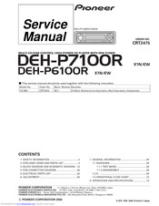 Pioneer DEH-P7100RX1N Service Manual