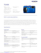 Olympus TG-835 Specifications