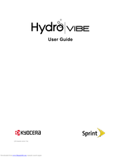 Kyocera HYDRO VIBE User Manual