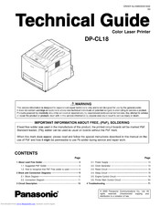 Panasonic Workio DP-CL18 Technical Manual