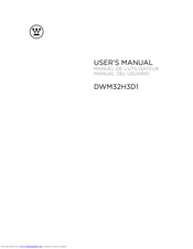 Westinghouse DW32H3D1 User Manual