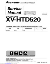 Pioneer XV-HTD520 Service Manual