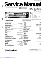 Technics SA-EX120 Service Manual
