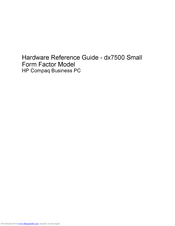 HP Compaq dx7500 Hardware Reference Manual