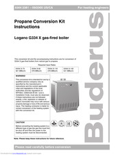Buderus Logano G334 X Instructions Manual
