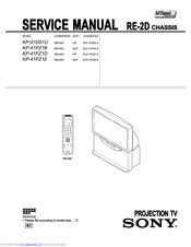 Sony KP-41PZ1E Service Manual