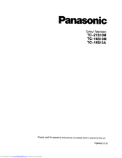 Panasonic TC-14S10M Operating Instructions Manual