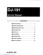 Alinco DJ-191E Service Manual