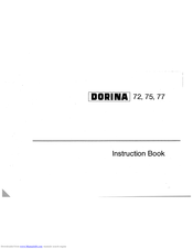 PFAFF dorina 72 Instruction Book