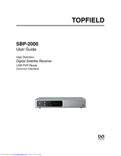Topfield SBP-2000 User Manual