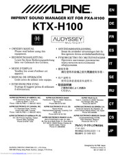 Alpine KTX-H100 Owner's Manual