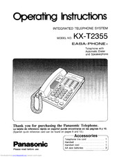 Panasonic Easa-Phone KX-T2355 Operating Instructions Manual