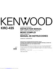 Kenwood KRC-435 Instruction Manual