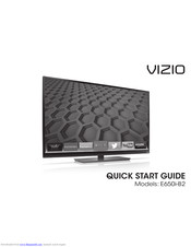 Vizio E650i-B2 Quick Start Manual