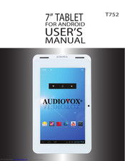 Audiovox T752 User Manual